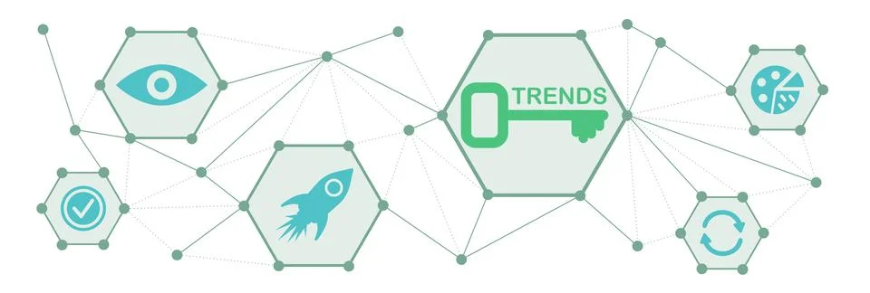 Concept of trends Stock Illustration
