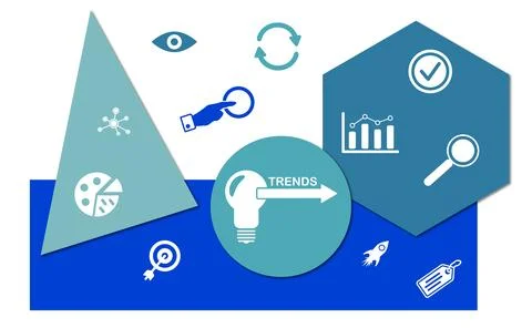Concept of trends Stock Illustration
