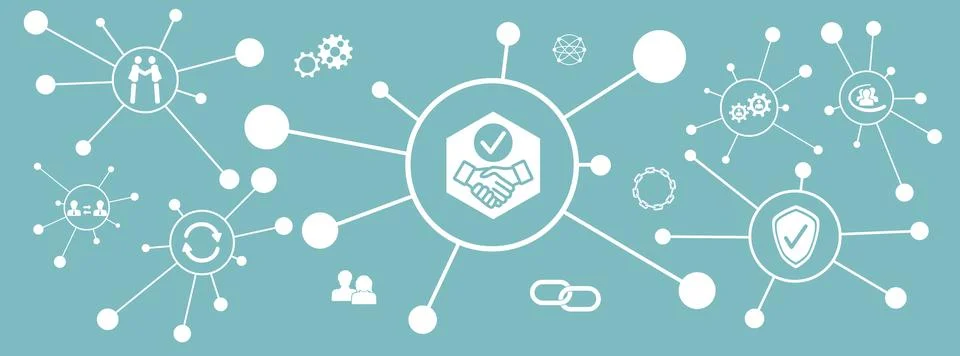 Concept of trust Stock Illustration