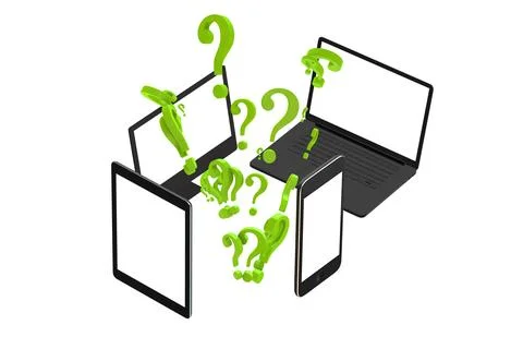 Concept of uncertainty with question mark イラスト素材