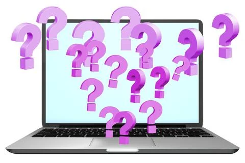 Concept of uncertainty with question mark イラスト素材