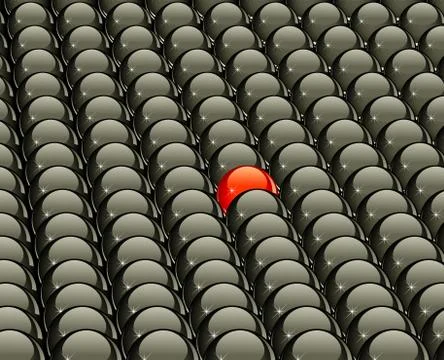 Concept of uniqueness , identity and originality Stock Illustration
