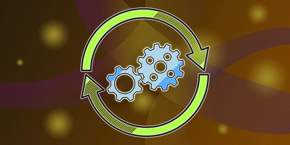 Concept of update Stock Illustration