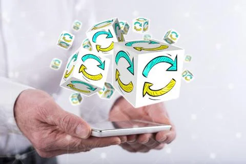 Concept of update 스톡 사진