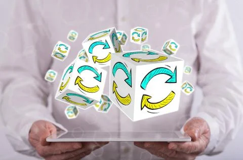 Concept of update Stock Photos