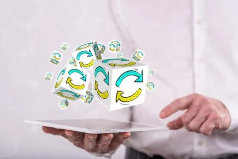 Concept of update Stock Photos