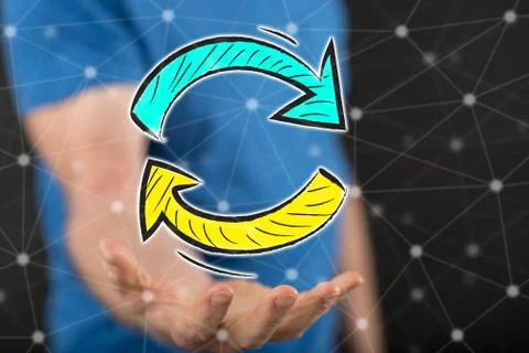 Concept of update 스톡 사진