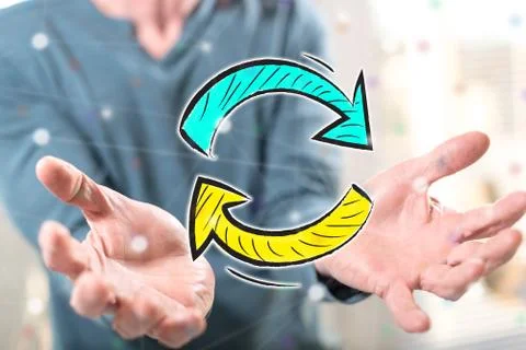 Concept of update Stock Photos