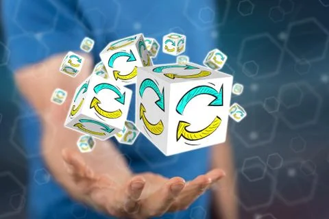 Concept of update 写真素材