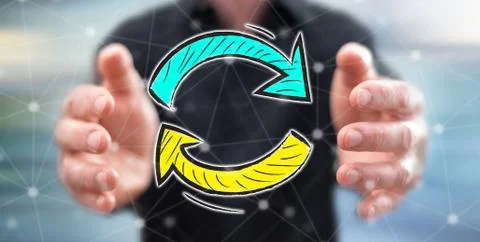 Concept of update Stock Photos