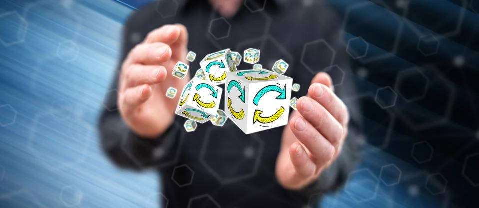 Concept of update Stock Photos