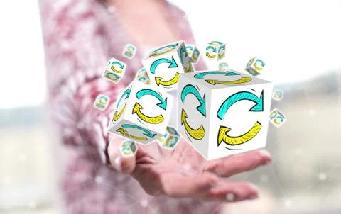 Concept of update Stock Photos