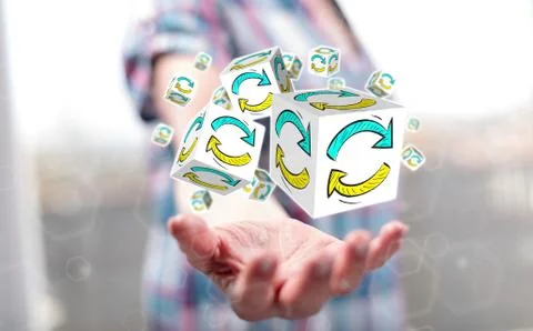 Concept of update Stock Photos