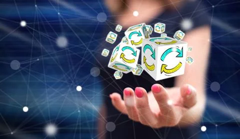 Concept of update Stock Photos