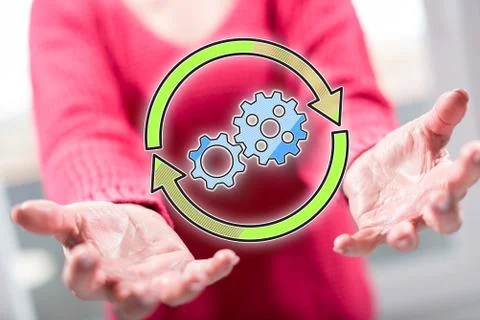 Concept of update 스톡 사진