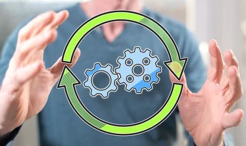 Concept of update Stock Photos