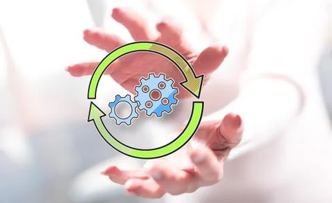 Concept of update Stock Photos