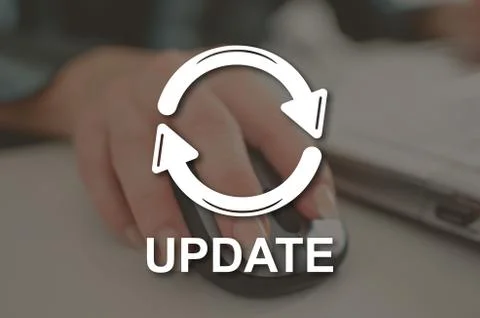 Concept of update 写真素材