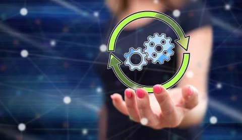 Concept of update 스톡 사진