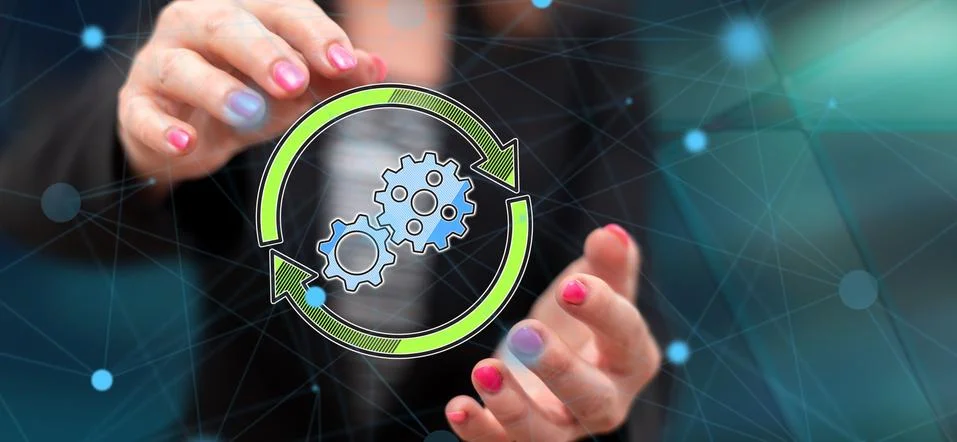 Concept of update Stock Photos