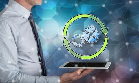 Concept of update 스톡 사진