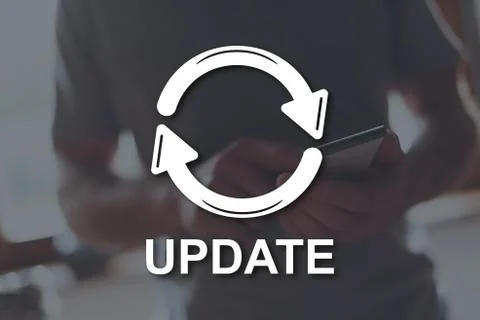 Concept of update 写真素材