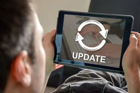 Concept of update Stock-Fotos