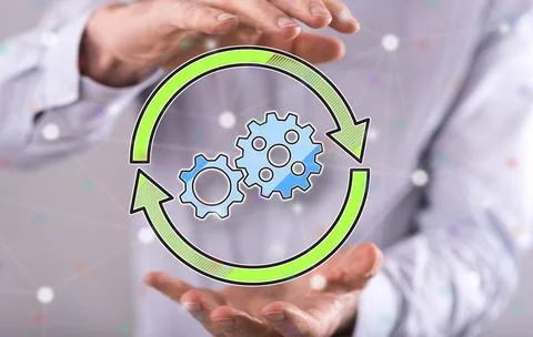 Concept of update Stock Photos