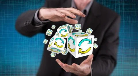 Concept of update Stock Photos