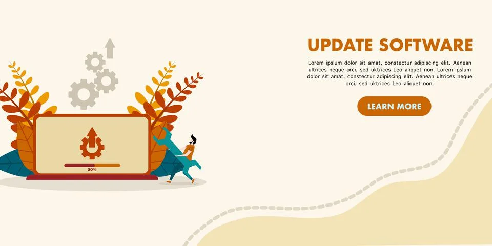 Concept Update software Stock Illustration