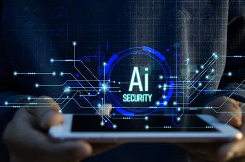 The concept of using AI systems in security systems 写真素材