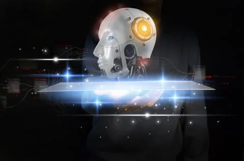 The concept of using artificial intelligence to control the system, the ind.. Stock Photos