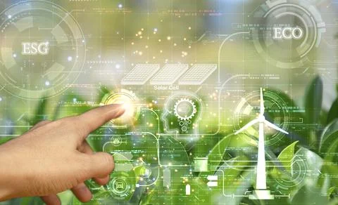 The concept of using artificial intelligence to recognize the environment s.. Stock Photos