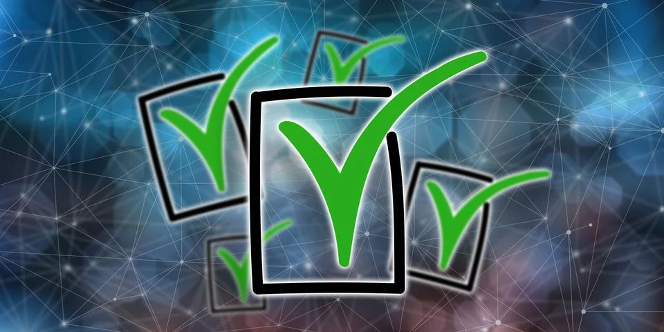 Concept of validation Stock Illustration