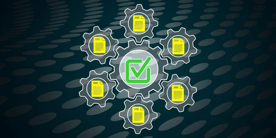 Concept of validation Stockillustratie