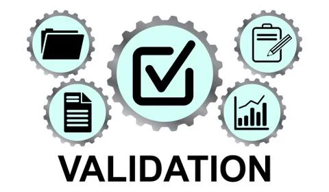 Concept of validation Stock Illustration
