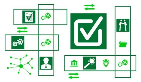 Concept of validation Stock Illustration