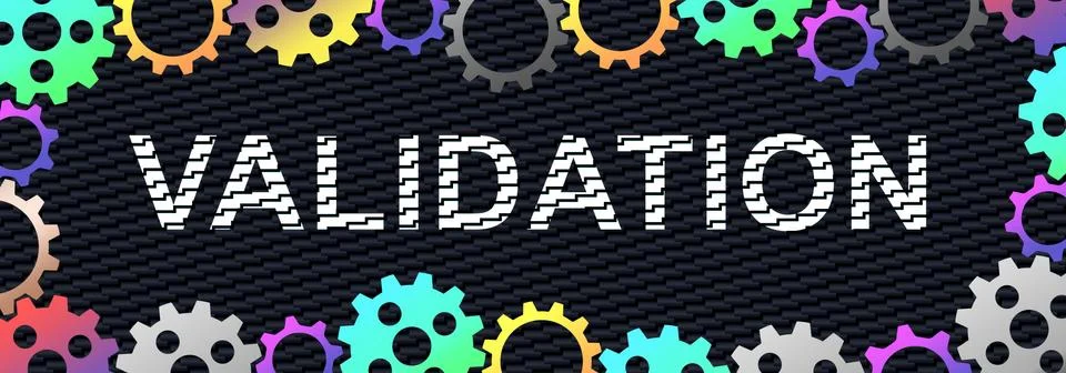 Concept of validation Stock Illustration