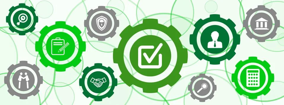 Concept of validation Stock Illustration