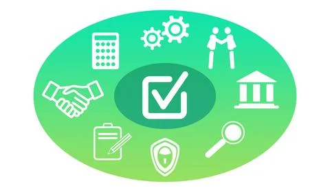 Concept of validation Stock Illustration