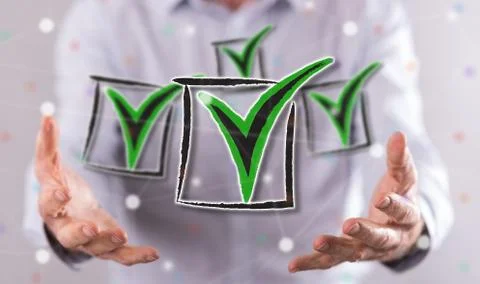 Concept of validation Stock Photos