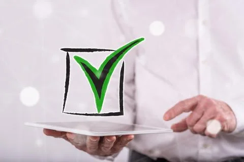 Concept of validation 스톡 사진