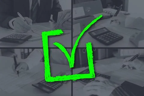 Concept of validation Stock Photos