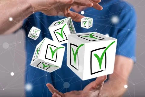 Concept of validation Stock Photos