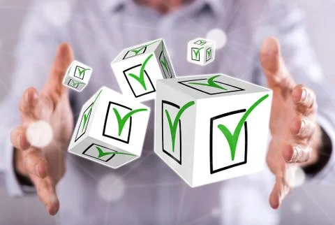 Concept of validation Stock Photos