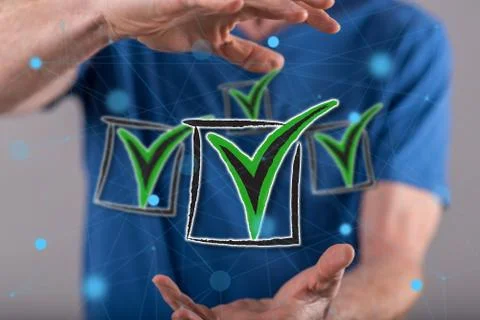 Concept of validation Stock Photos