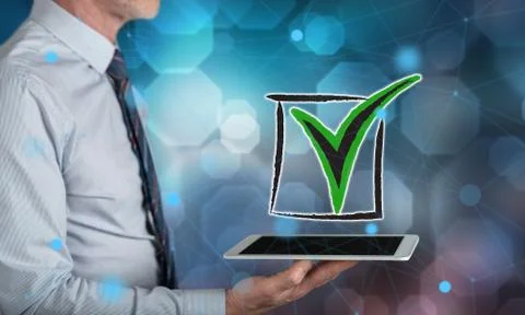Concept of validation Stock Photos