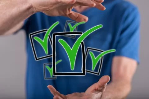 Concept of validation 写真素材