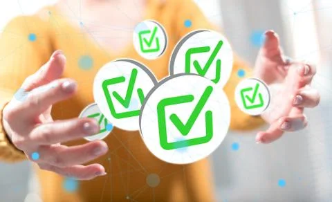 Concept of validation Stock Photos