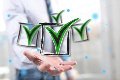 Concept of validation Stock Photos